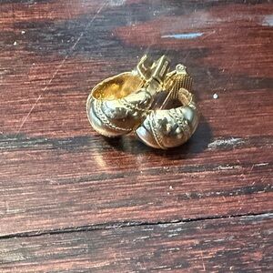 Vintage Gold Hoop Earrings